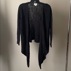 Black cardigan sweater